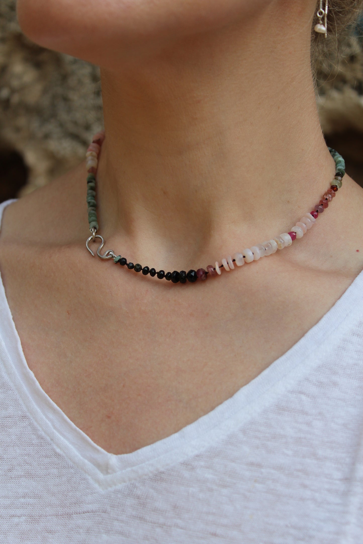 Various stones necklace
