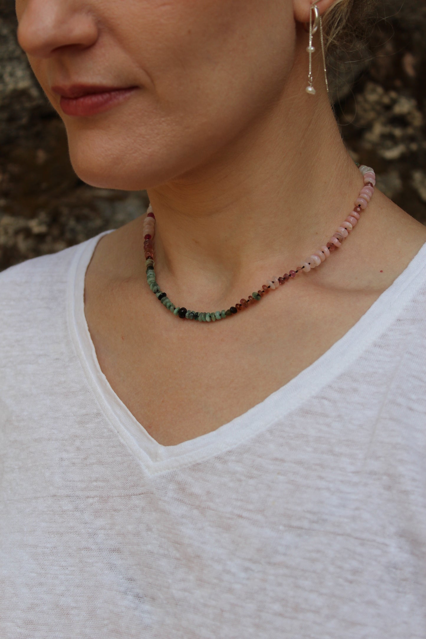 Various stones necklace
