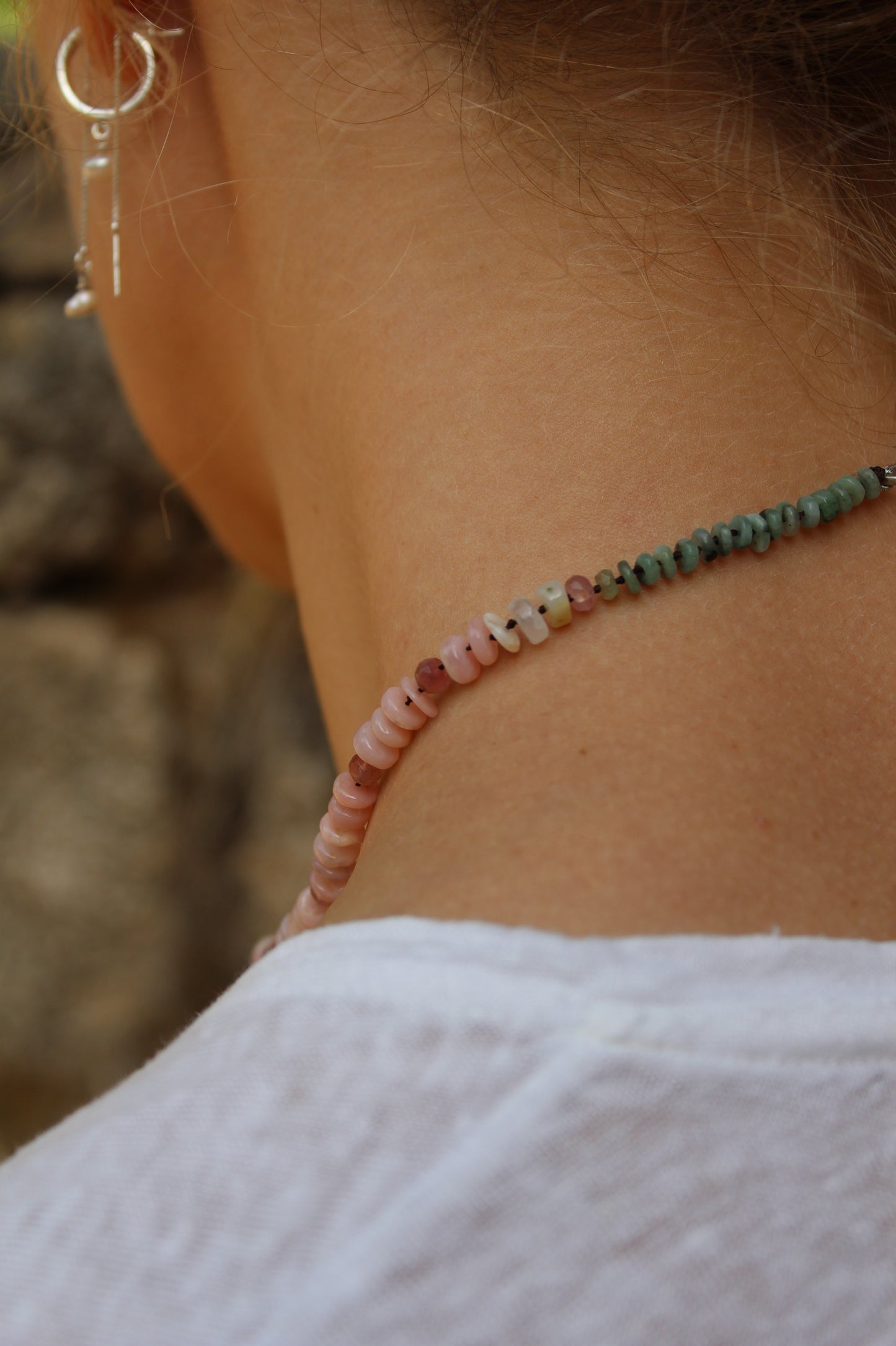Various stones necklace