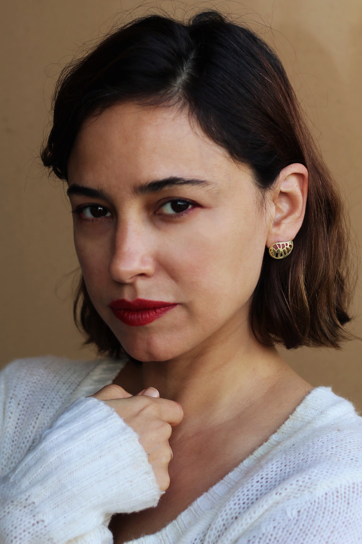 14K Gold Leaf earrings