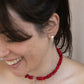 Silver Coral necklace
