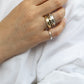 Silver Donut ring