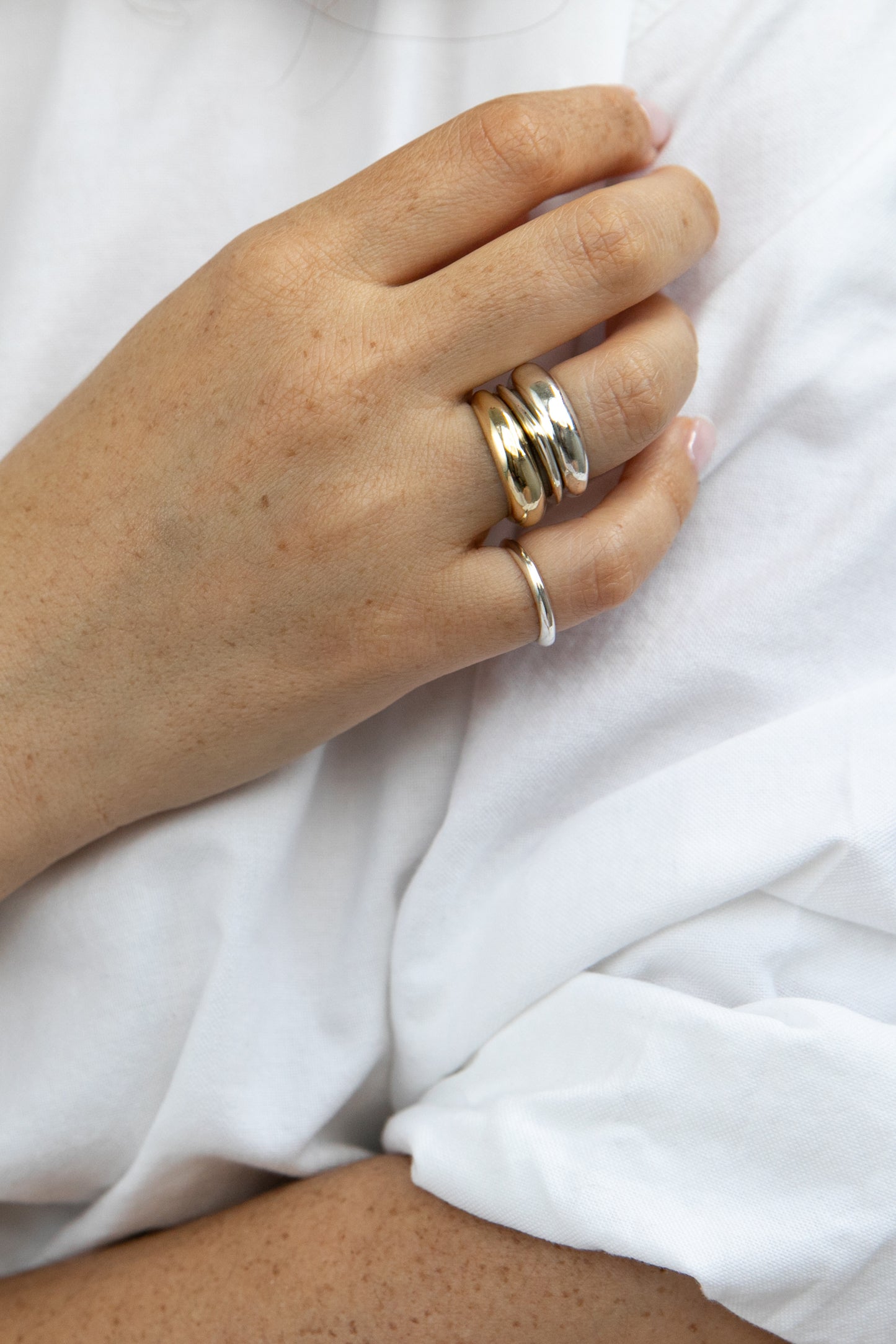 Silver Donut ring