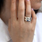 Silver Donut ring