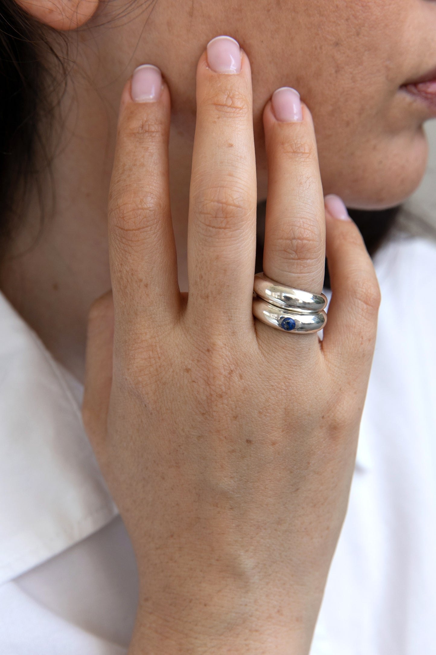 Silver Donut ring