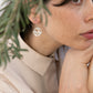 Silver Cellula earrings