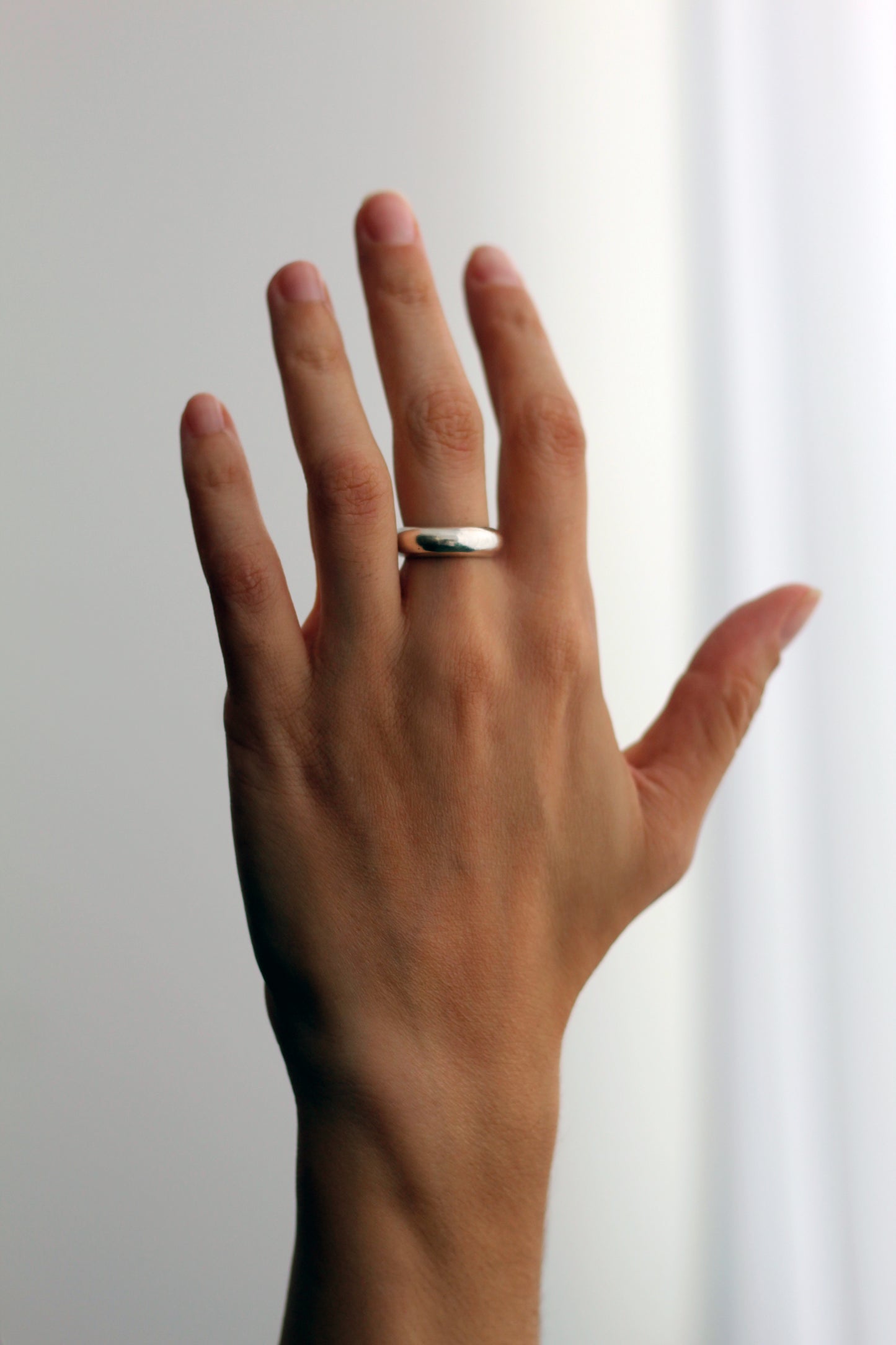 Silver Donut ring