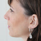 Silver Caba hoop earrings